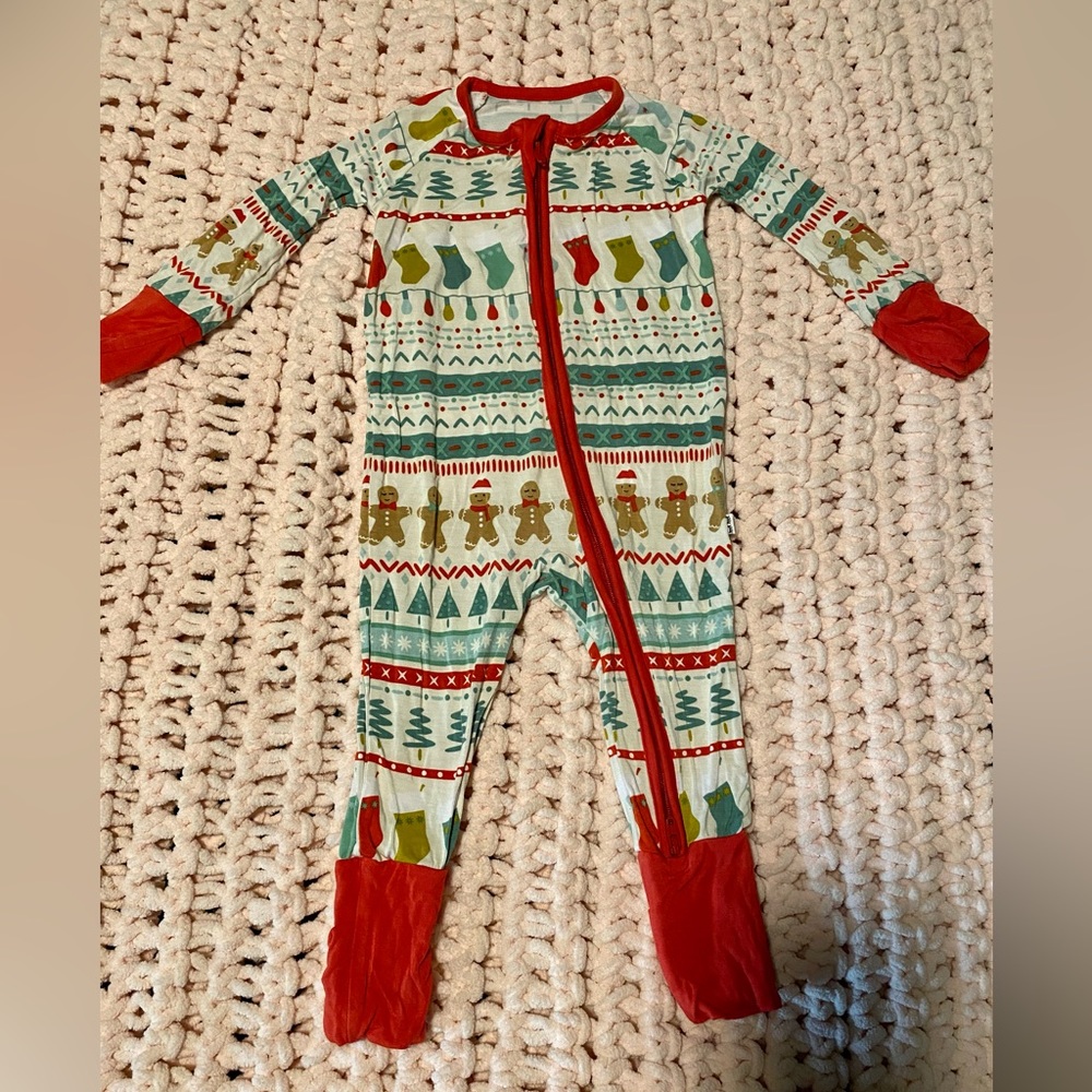 Little Sleepies 3-6 month Fair Isle zippy